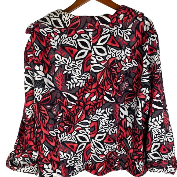 RQT women zip up vintage jacket 3X lined Hidden zipper, cotton shell, blazer - Picture 2 of 14